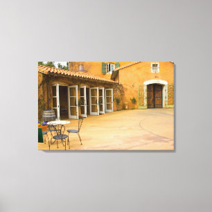 USA, California, Sonoma Valley, Patio at Viansa Canvas Print