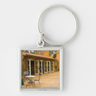 USA, California, Sonoma Valley, Patio at Viansa Keychain