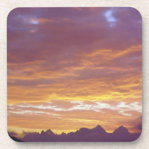 USA, California, Sunset over the Sierra Nevada Coaster