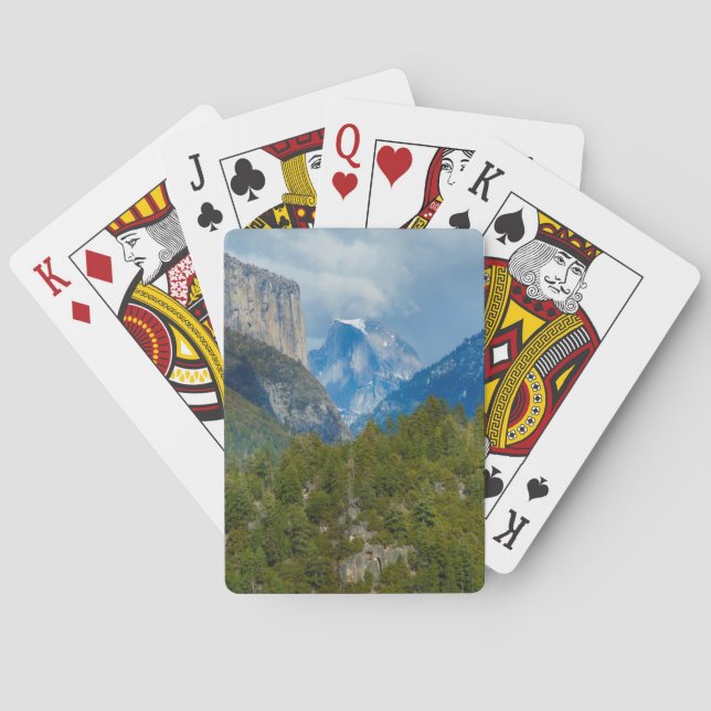 USA, California. View Of Half Dome In Yosemite Poker Cards (Back)