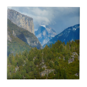 USA, California. View Of Half Dome In Yosemite Tile