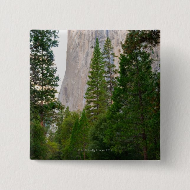 USA, California, Yosemite National Park, El 4 Pinback Button (Front)