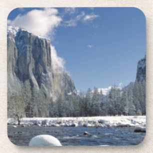 USA, California, Yosemite NP. The Merced River, Drink Coaster