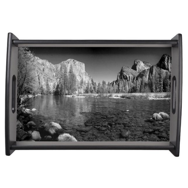 USA, California. Yosemite Valley View Serving Tray (Front)