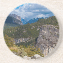 USA, California. Yosemite Valley Vista 2 Drink Coaster