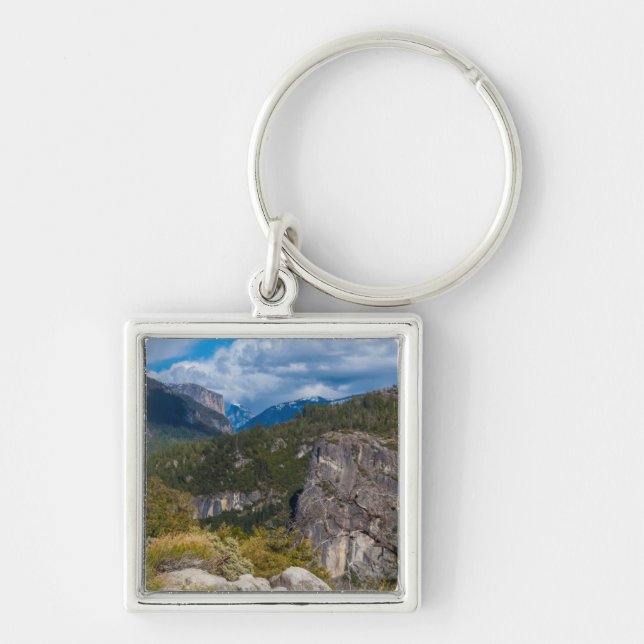 USA, California. Yosemite Valley Vista 2 Keychain (Front)