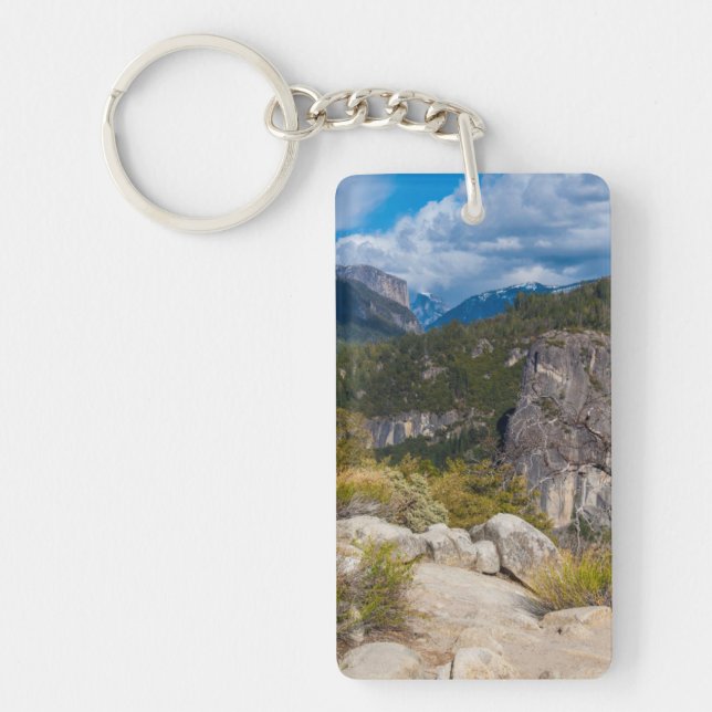 USA, California. Yosemite Valley Vista 2 Keychain (Front)