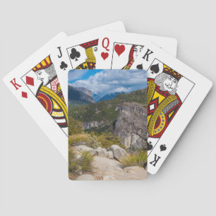 USA, California. Yosemite Valley Vista 2 Poker Cards
