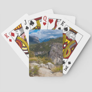 USA, California. Yosemite Valley Vista 2 Poker Cards