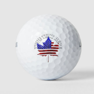 USA Canada Golf Gift Custom US Canada Golf Balls