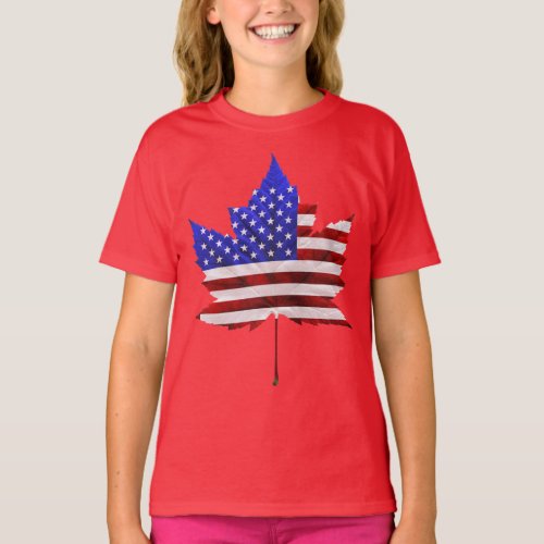 USA Canada T_Shirts Canada US Kids Shirts Hoodies