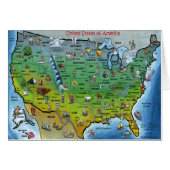 USA Cartoon Map (Front Horizontal)