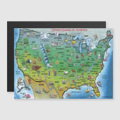 USA Cartoon Map (Front/Back)