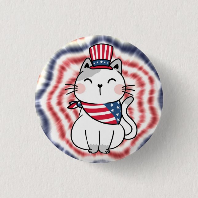 USA Cat Pin - Childless Cat Ladies - 5 of 5 (Front)