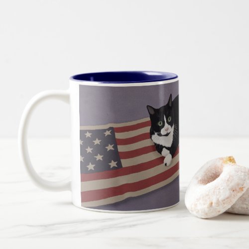 USA Cat Two_Tone Coffee Mug