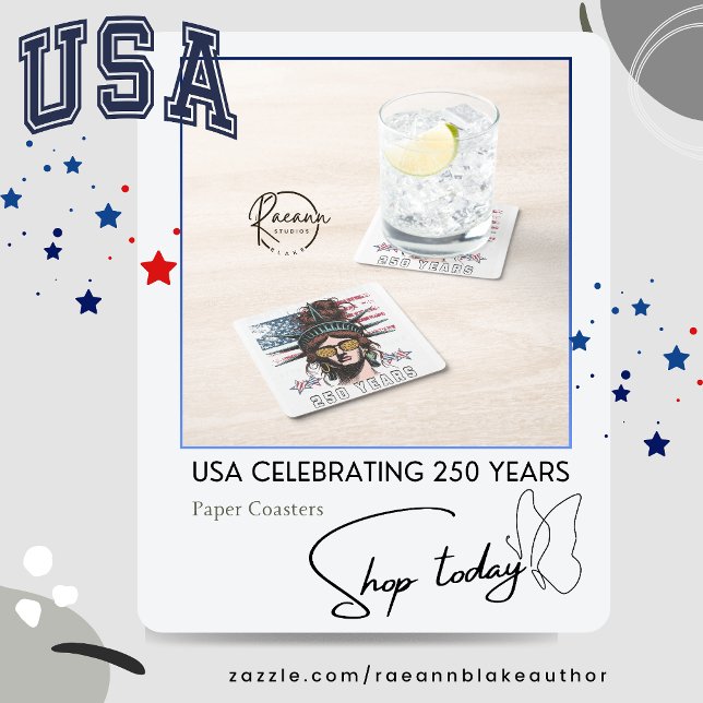 USA Celebrating 250 Years Paper Coaster (Creator Uploaded)