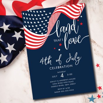 Usa Celebration 4th Of July Party Invitation by invitationstop at Zazzle