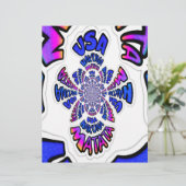 USA Celebration: Lovely Fun Text Dynamic Art (Standing Front)