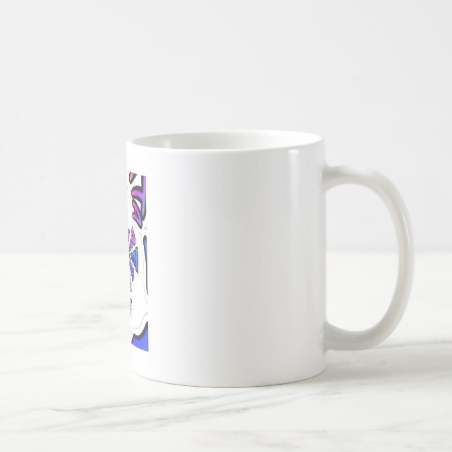 USA Celebration: Lovely Fun Text Dynamic Art Coffee Mug (Right)