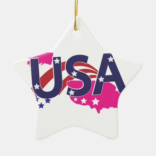 USA CERAMIC ORNAMENT (Front)