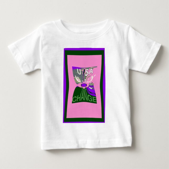USA Change Art Print Baby T-Shirt (Front)