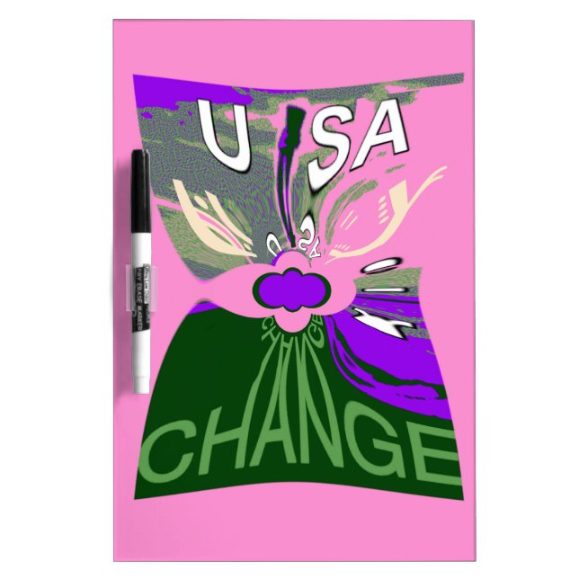 USA Change Art Print Dry-Erase Board (Front)
