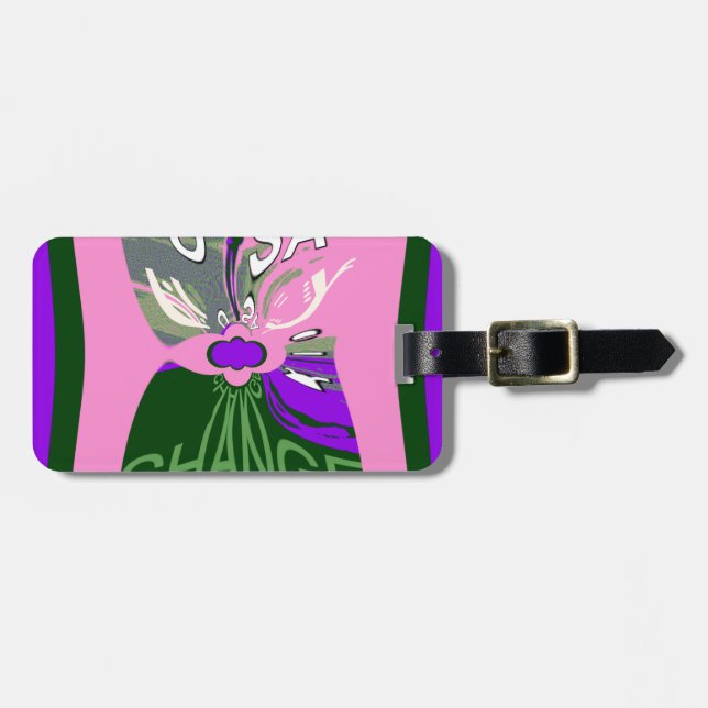 USA Change Art Print Luggage Tag (Front Horizontal)