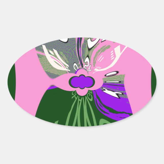 USA Change Art Print Oval Sticker (Front)