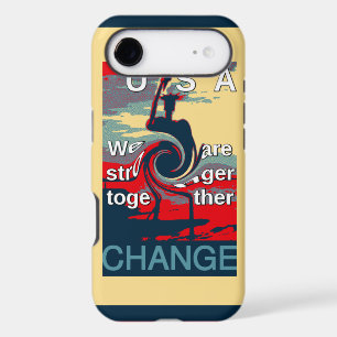 USA Change: Stronger Together Unity Design iPhone 17 Air Case