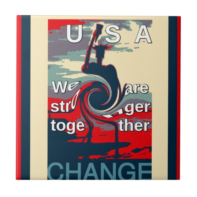 USA Change: Stronger Together Unity Design Tile (Front)