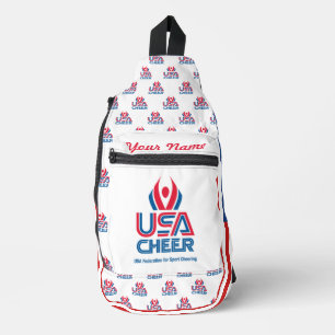 USA Cheer Flag Customizable Sling Bag