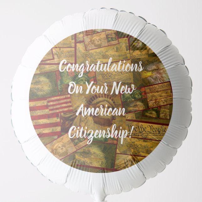 USA Citizenship Balloon (Front)