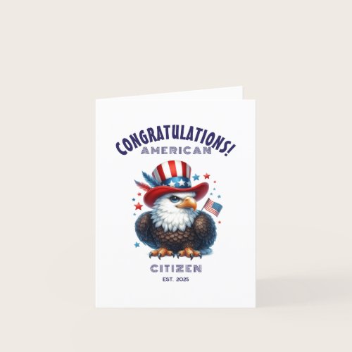 USA Citizenship Congratulations American Card