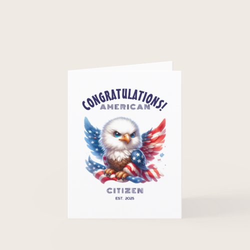 USA Citizenship Congratulations American Card