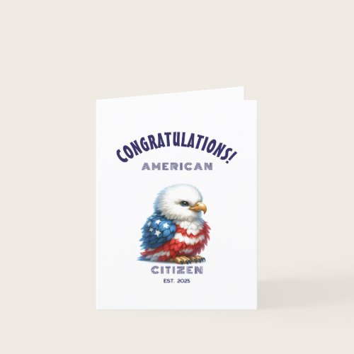 USA Citizenship Congratulations American Card