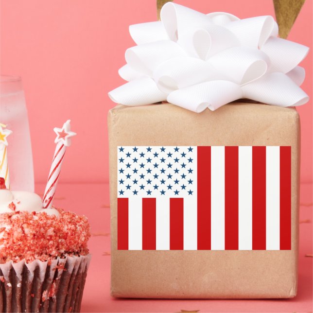 USA Civil Flag of Peacetime Rectangular Sticker (Party)