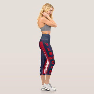 USA classic colorful Capri Leggings