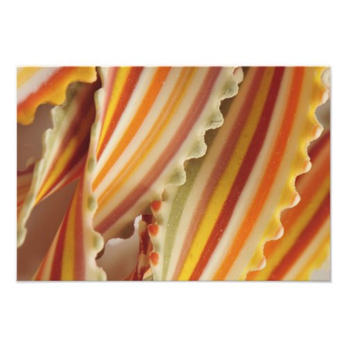 USA Close_up of dried rainbow pasta noodles Photo Print