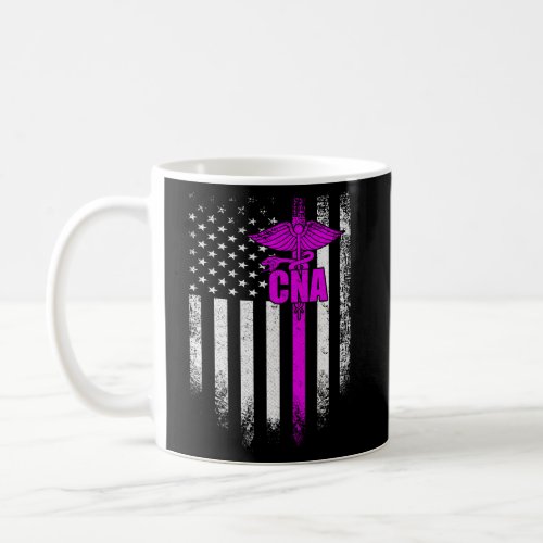 Usa Cna Certified Nurse Assistant American Flag Coffee Mug