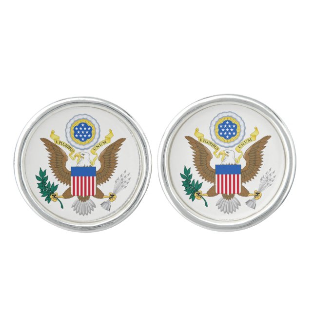 USA coat of arms clcnt Cufflinks (Front)