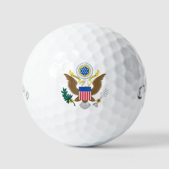 USA Coat Of Arms css gbt Golf Balls (Front)