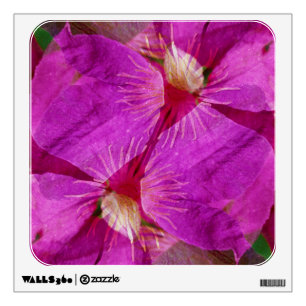 USA, Colorado, Boulder. Clematis flower montage Wall Sticker
