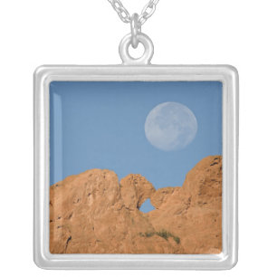 USA, Colorado, Colorado Springs, Garden of the 2 Silver Plated Necklace