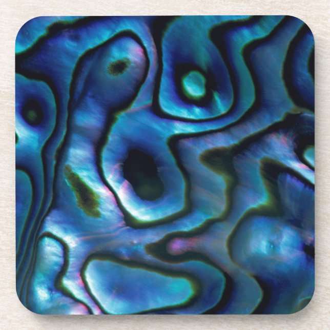 USA, Colorado, Lafayette. Abalone shell Drink Coaster (Front)