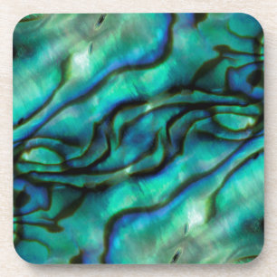 USA, Colorado, Lafayette. Abalone shell montage Beverage Coaster