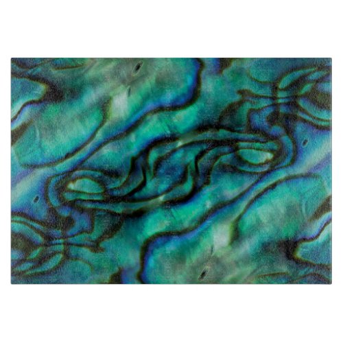 USA Colorado Lafayette Abalone shell montage Cutting Board