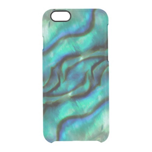 USA Colorado Lafayette Abalone shell montage Clear iPhone 66S Case