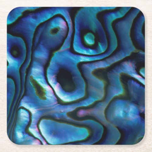 USA Colorado Lafayette Abalone shell Square Paper Coaster