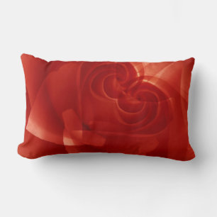 USA, Colorado, Lafayette. Red rose montage Lumbar Pillow