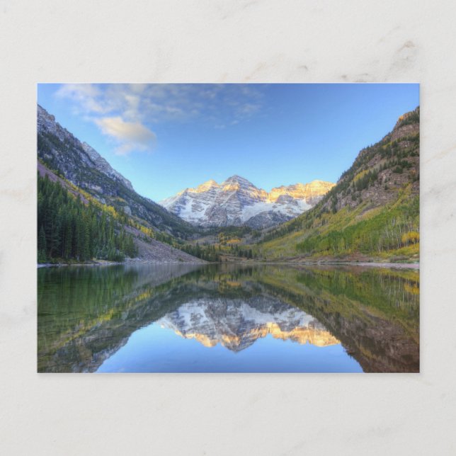 USA, Colorado, Maroon Bells-Snowmass Postcard (Front)